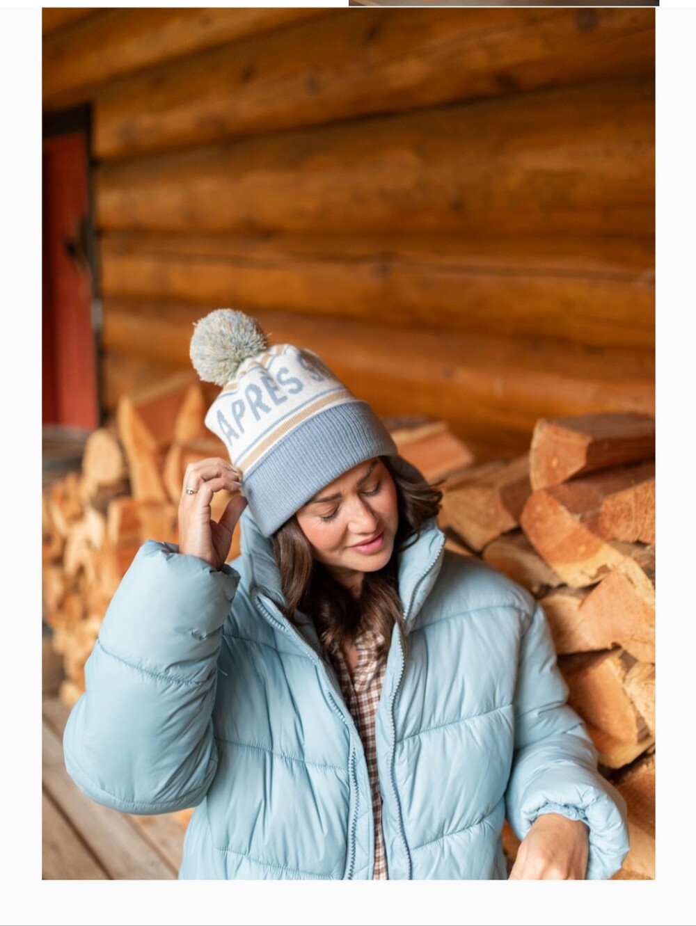 Jillian Harris Noize Collab - Light Blue Puffer Jacket Size Small